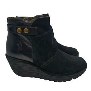 FLY London suede booties